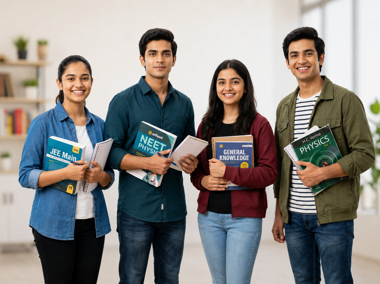 Indian coaching institute students preparing for JEE, NEET, and Board Exams